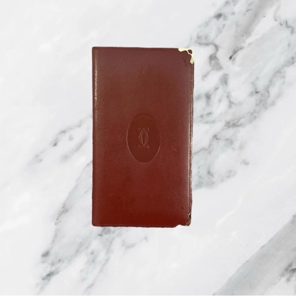 Cartier Vintage Must de Cartier Bordeaux Long Wallet - Picture 1 of 10